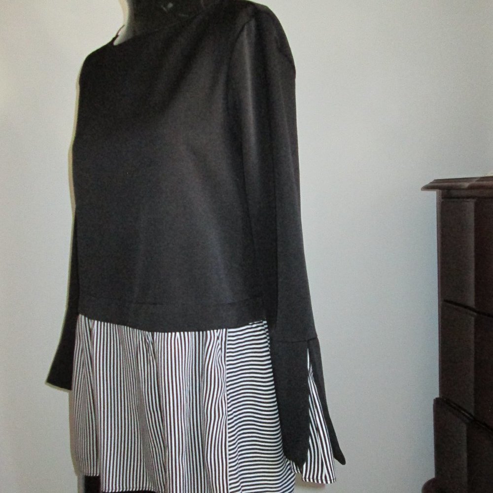 Zara Basic Collection Black Knit Tunic - image 4